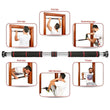 Doorway Pull-Up Bar, 80-115 cm, 150 kg, Gymnastics Bar, Strength Training, Pull-Up Bar, Arms, Strength Training Equipment