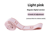 8/10/12 Grid Yoga Stretch Band Flexible Adjustable Digital Resistance Band Multi-stage Stretching Training Belt